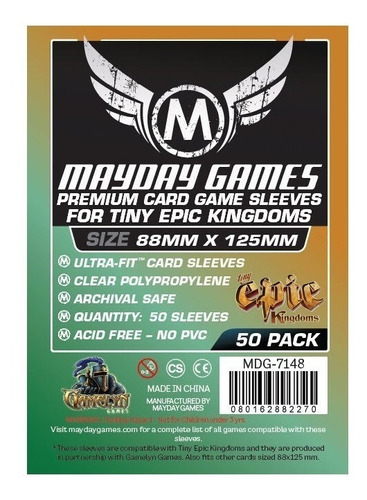 Sleeves Mayday - Card Sleeves - ( 88x125mm ) Premium