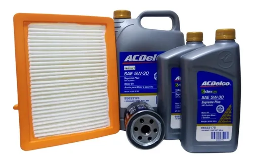 Kit Cambio Aceite Chevrolet Equinox 5w30 Acdelco +2 Filtros