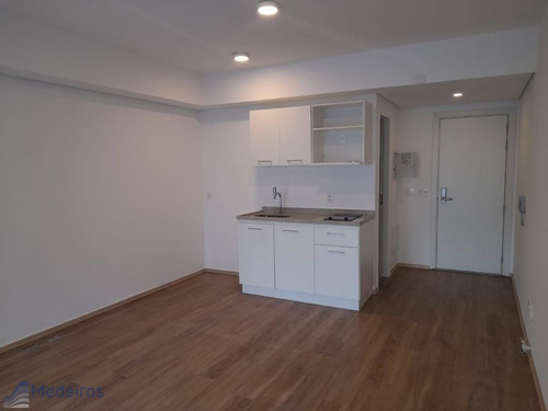 Apartamento Studio, 01 Dormitório, Predio Novo Com Lazer, 300 Metros Metrô, Rua Genebra- Bela Vista. - Md828