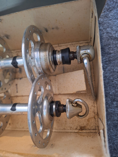 Mazas Campagnolo Record Plateado
