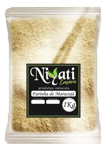 Farinha De Maracujá 1kg 100% Pura Qualidade Premium Niyati
