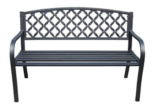 Banca Para Jardín 1.2 Metros Acero Imperial Power Ip-sv131fb Color Negro