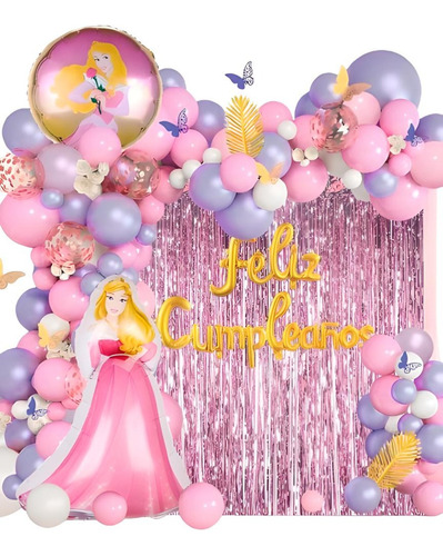 Globos De Princesa Aurora Globos Feliz Cumpleaños 