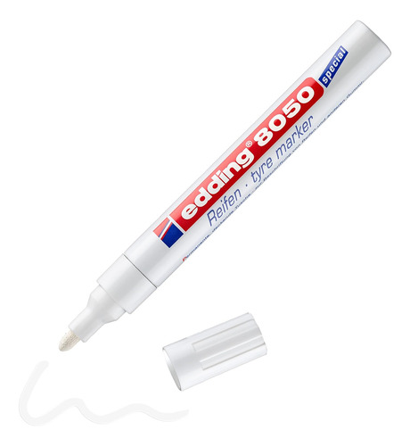 Marcador De Neumáticos 8050 - Blanco - 1 Bolígrafo - Punta R