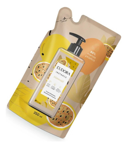Refil Creme Hidratante Corpo Instance Eudora Maracujá 350ml Maracujá