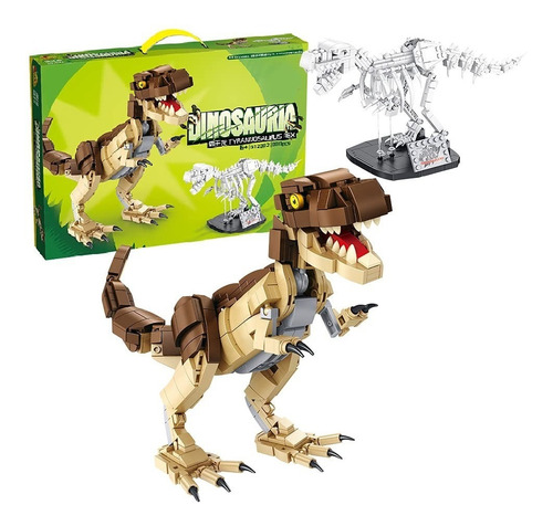 Dinosaurio Tyrannosaurus Rex Armable Panlos 906 Piezas