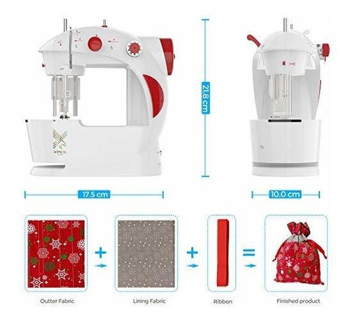 Kpcb Mini Maquina Coser Para Principiante Material Bolsa