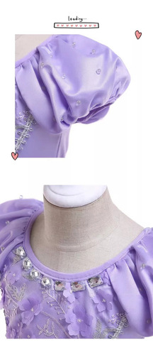 A Vestido De Princesa Sofía For Cosplay Con Accesorioscomple
