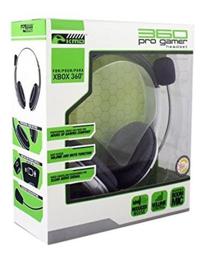 Audífonos Kmd Xbox 360 Wired Pro Gamer Headset Blanco