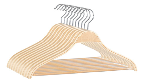 Js Hanger Perchas De Madera Para Abrigos, Paquete De 10 Perc