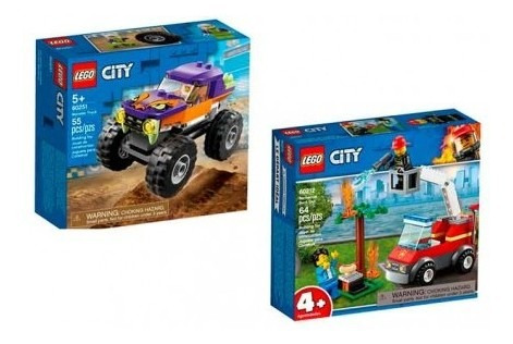 Lego City Combo Camión Monstruo + Barbecue Lego City Tk436