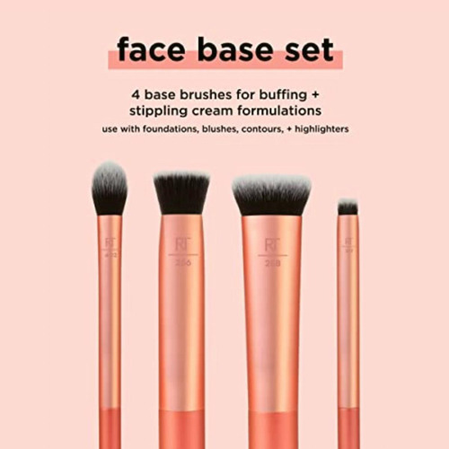Real Techniques Face Base Makeup Brush Kit, For Concealer,