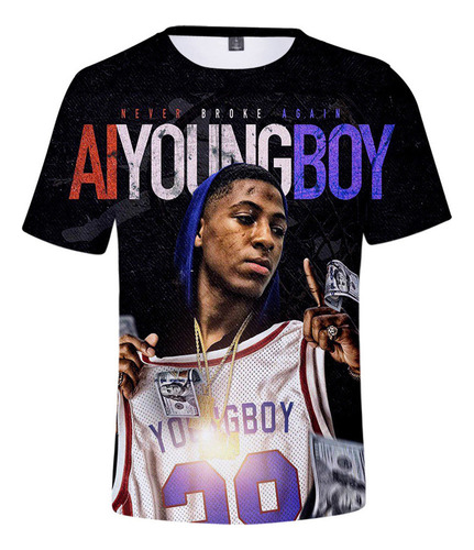 2024 Camiseta 3d De Youngboy Never Broke Again