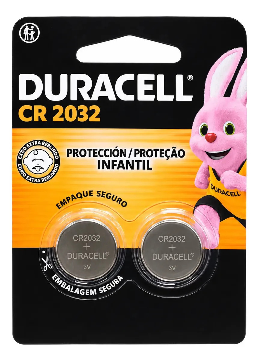 Duracell Pilas CR2032 de Litio 3V, Pack de 2 pilas