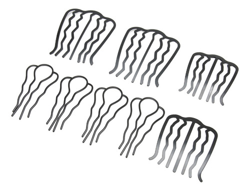 Peinetas Laterales Para El Pelo, 8 Unidades, Con Horquilla D