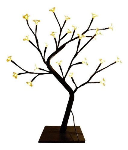 Árbol De Cereza Artificial Led Luz Usb Bonsai Luz De Noche