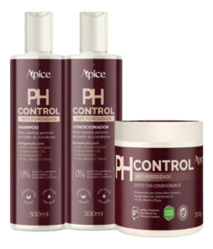 Kit Apse Ph Control Shampoo, Condicionador E Máscara 500g