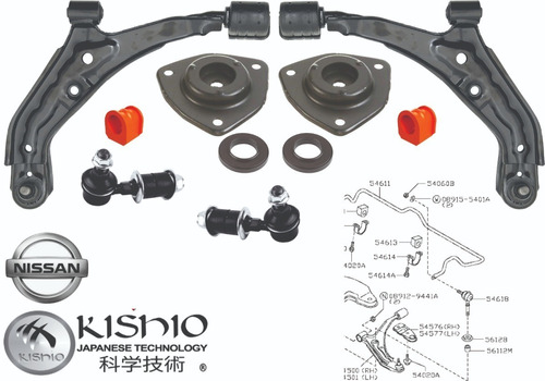 Kit Horquillas Bases Estabilizadores Nissan Sentra 96-00 B14