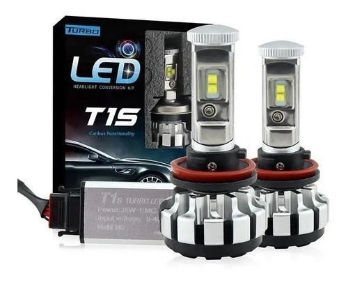 Kit Ampolletas Turbo Led T1s. H8 H9 H11, Canbus Antierror