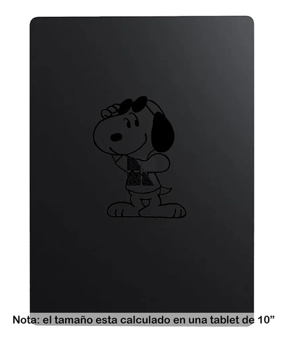 Etiqueta Sticker 10cm Snoopy Joe Cool Gafas 7c