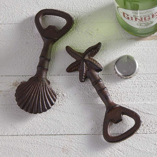 Abridor De Botellas De Hierro Fundido Náutico Rústico, 5 X 2