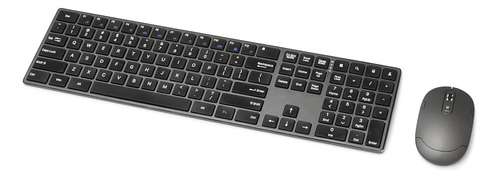 Teclado Ratón Inalámbrico Recargable Ultra Delgado, S...