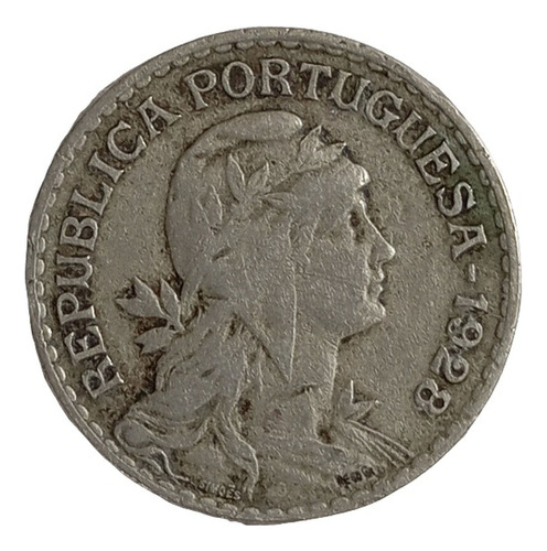  Moneda Portugal Republica 1928 1 Escudo