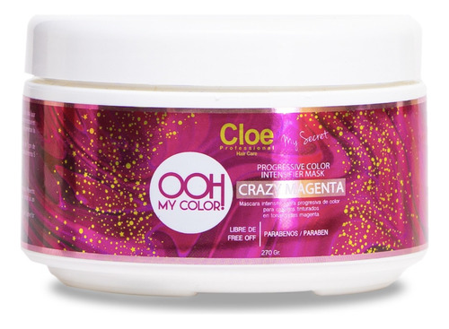 Máscara Intensificadora Del Color Crazy Magenta 270 Gr Cloe 