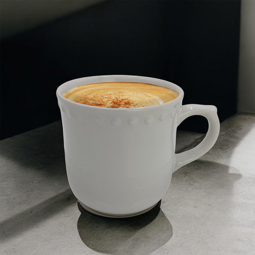Taza Mauve Emboss Blanca 72 Piezas 290ml