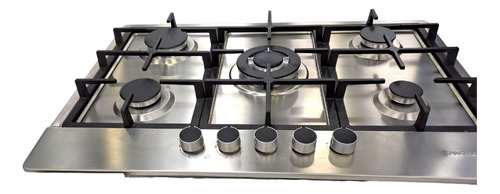 Tope De Cocina Daewoo 5 Hornillas 90cm A Gas Acero Inoxidabl