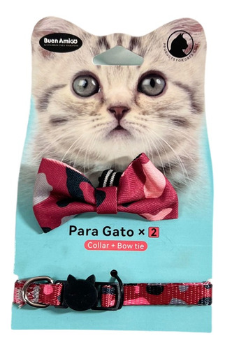 Collar + Corbata De Moño Para Gatos