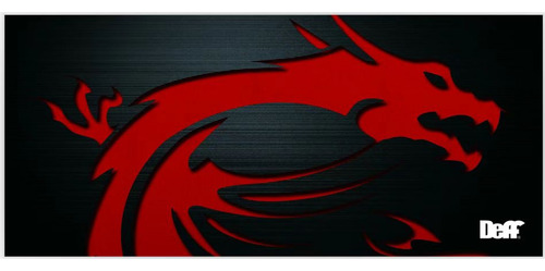 Mousepads Gamer Dragon Rojo Msi Xl 90x40 Cm Antideslizante 