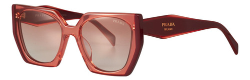 Prada Spr 15w 122-1l0 Rectangle Shape Vino Degradado (Usado)