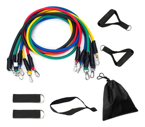 Kit De Bandas De Resistencia Power Entrenamiento Latex Bolso