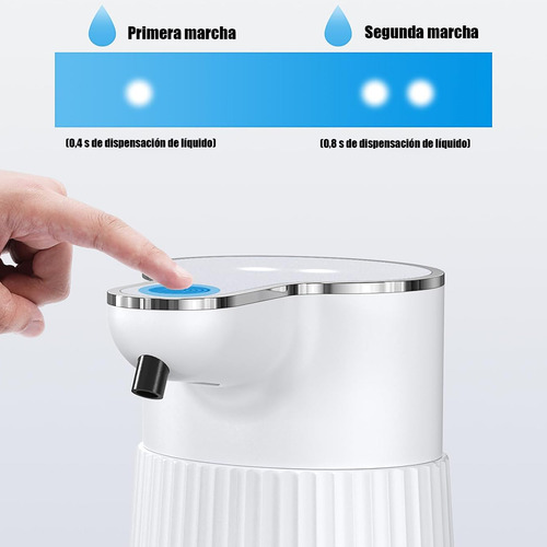 Dispensador De Jabon Automático,despachador De Jabon Liquido Con Cable Usb,sensor Ir Inteligente 2 Modos,impermeable Y Ajustable,jaboneras Para Baño Liquido De 400ml Sin Contacto,para Baño,cocina