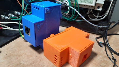 Case Wt32-eth01 Esp32 Ethernet Arduino Trilho Din