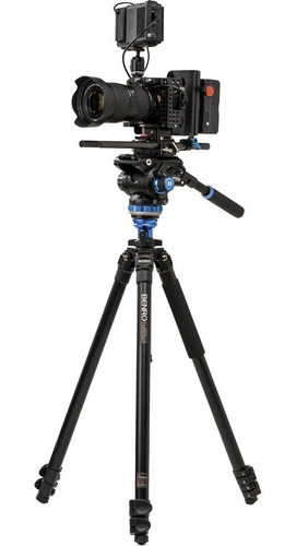 Tripé Benro Vídeo A2573fs6 P/ 6kg C/ Cabeça Hidráulica 1,78m