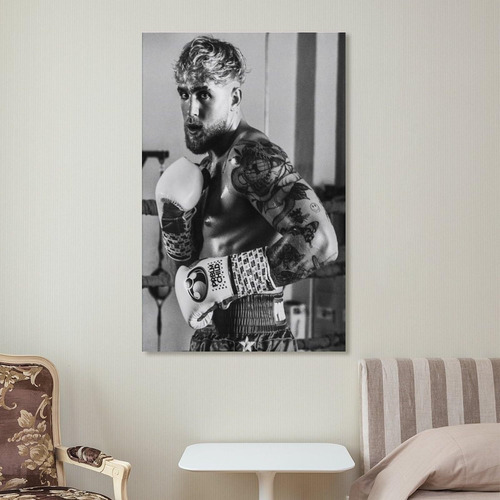 Wrestle Boxing Jake Paul Grapple Poster 1 Canvas Wall Art