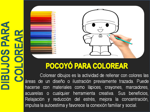 Pocoyo Libro Colorear Pintar