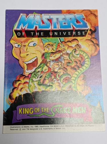 King Of The Snake Men 1985 Motu He-man Comic