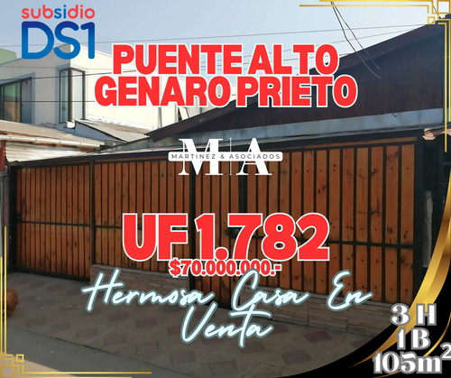 Puente Alto 3h 1b Regularizada En Venta (106834)