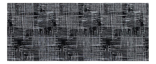 Tapete Grande Corredor Ou Quarto Milão 1,50 X 0,65 Lançament Cor Preto Desenho do tecido Geométrico