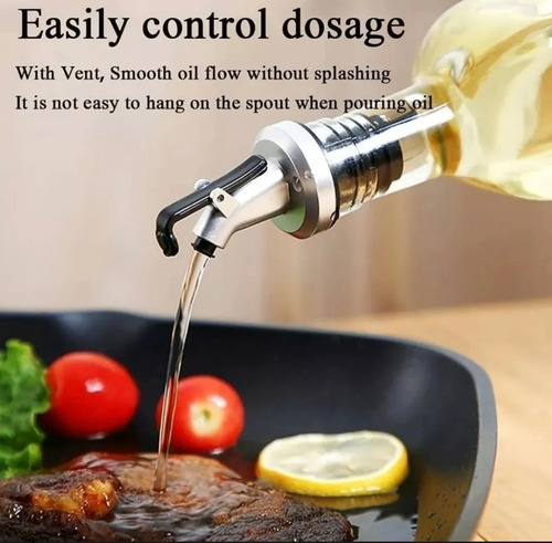 Set 2 Botellas Aceitera Dispensador De Aceite Cocina 500ml