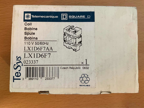 Bobina Telemecanique Lx1d6f7aa 110v 50/60hz