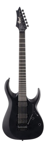 Guitarra eléctrica Cort X Series X500 Menace de arce/caoba black satin satin con diapasón de ébano