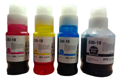 Kit Tintas Gi-10 Alternativa  (170ml Negra, 70ml Colores)  