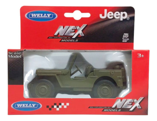 Auto Welly Nex Models Jeep Willys Mb 1941 1:36 Colección 