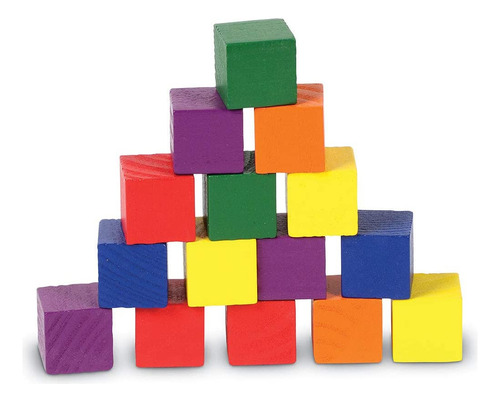 Recursos De Aprendizaje Cubos De Color De Madera