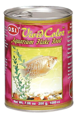 Flakes De Artemia Vividcolor O.s.i. 200g Alimento Para Peces