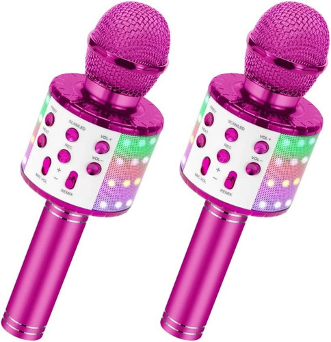 Micrófono De Karaoke Inalámbrico Para Niños, Micróf...